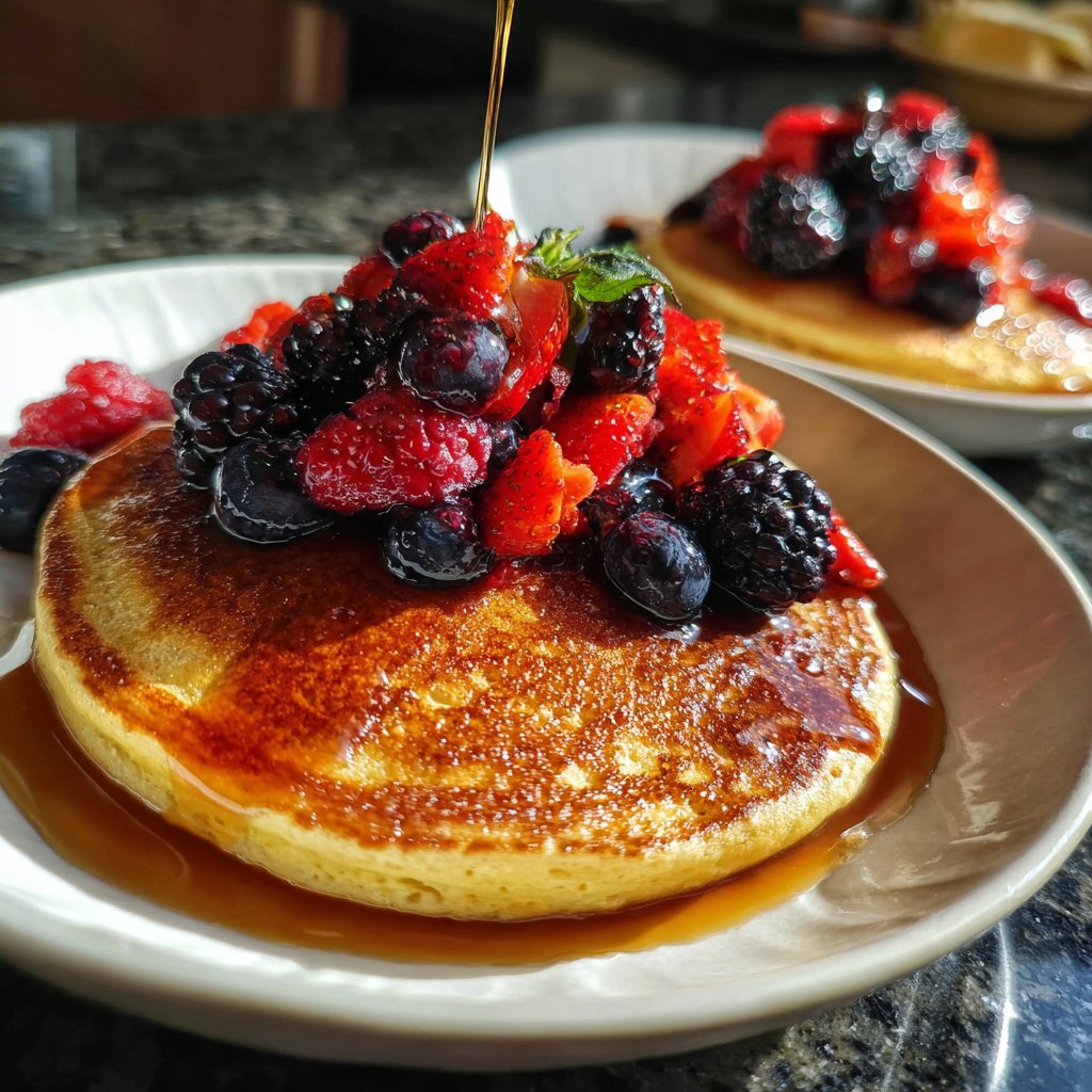 Pfannkuchen mit Beerenmix