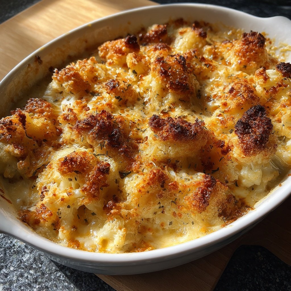 Blumenkohl Gratin Mit Semmelbröseln