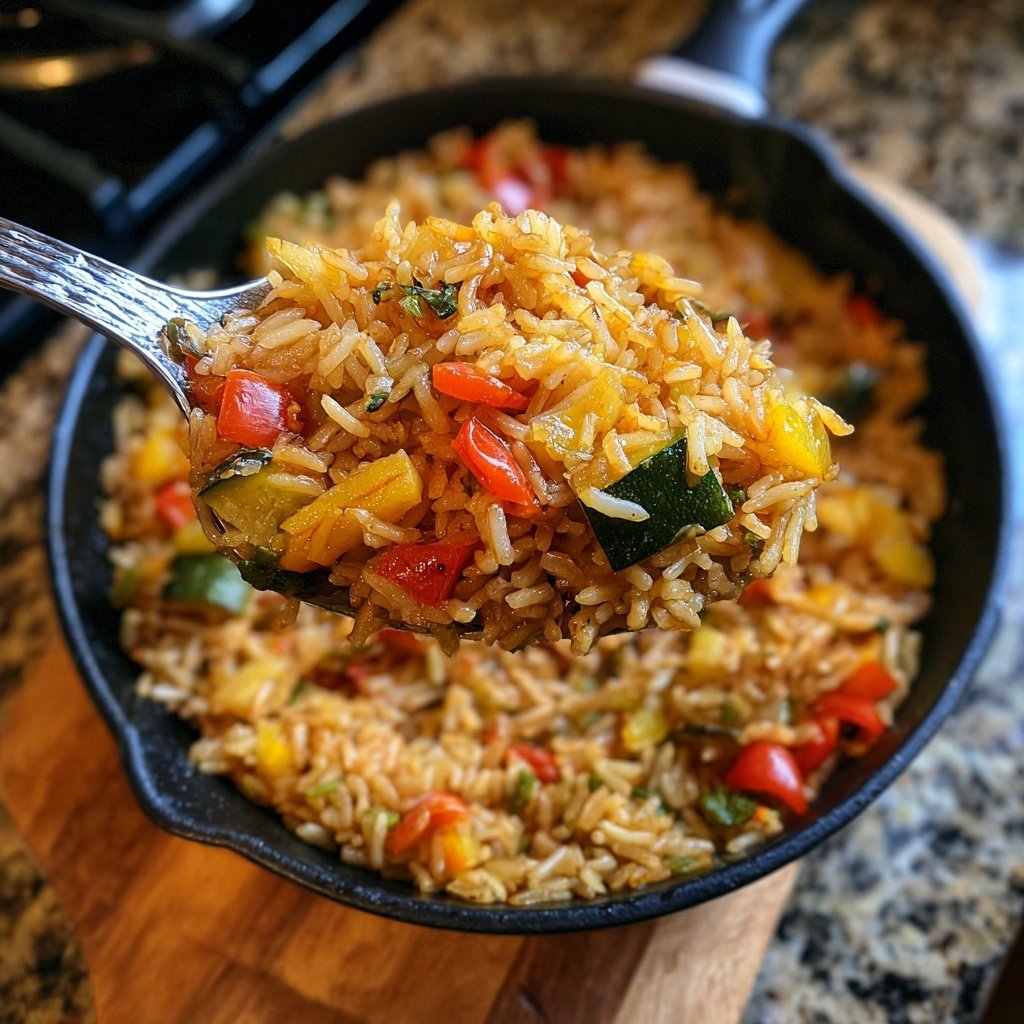 Kalorienarme Pfanne Mit Reis