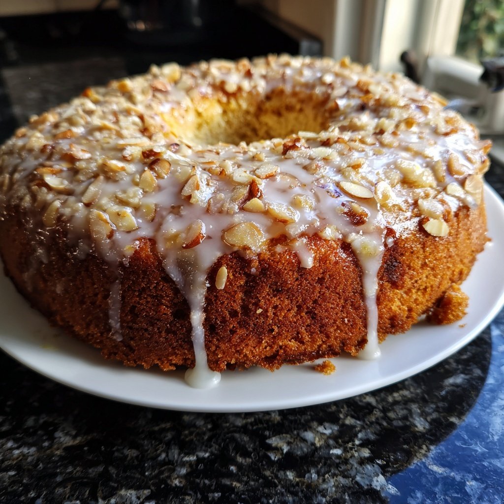 Zitronenkuchen mit Mandeln