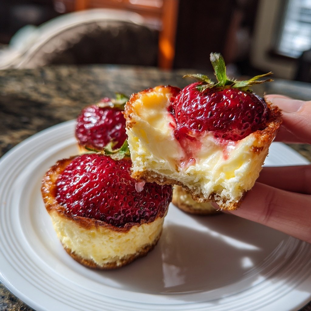 Gefüllte Erdbeeren mit Cheesecake