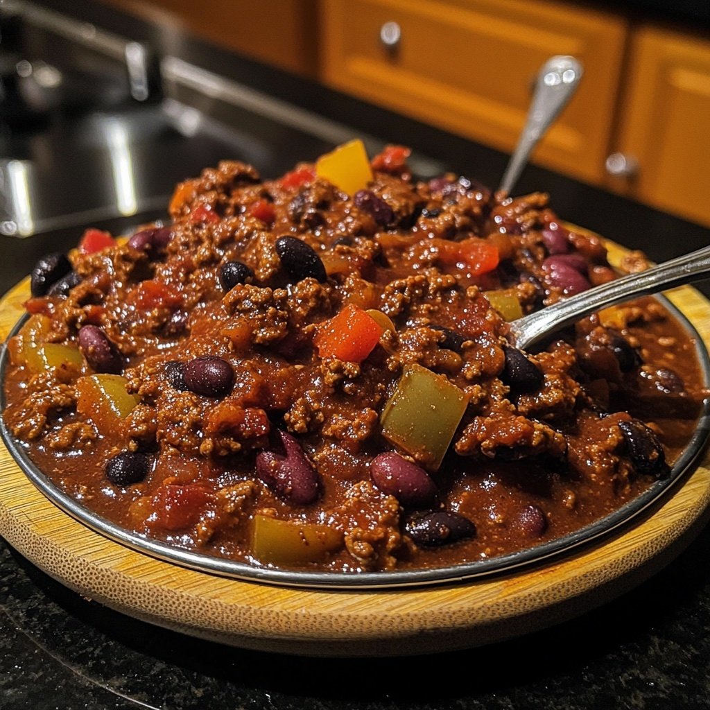 Chili sin Carne mit Kakao