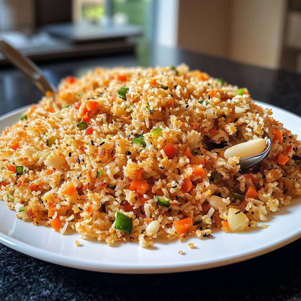 Gebratener Reis mit Knoblauch