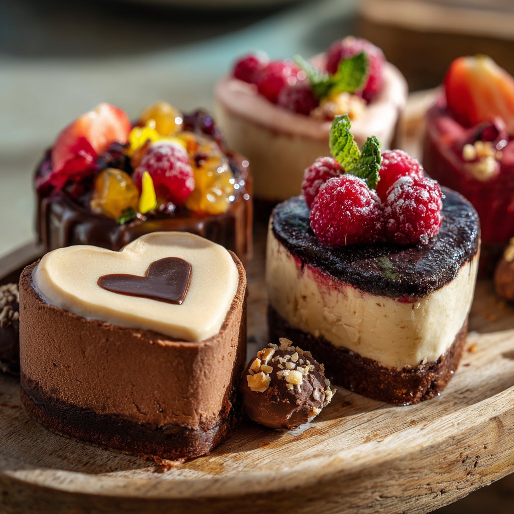 Dessertplatte für Verliebte