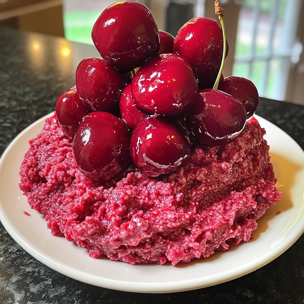 Rote Grütze mit Kirschen